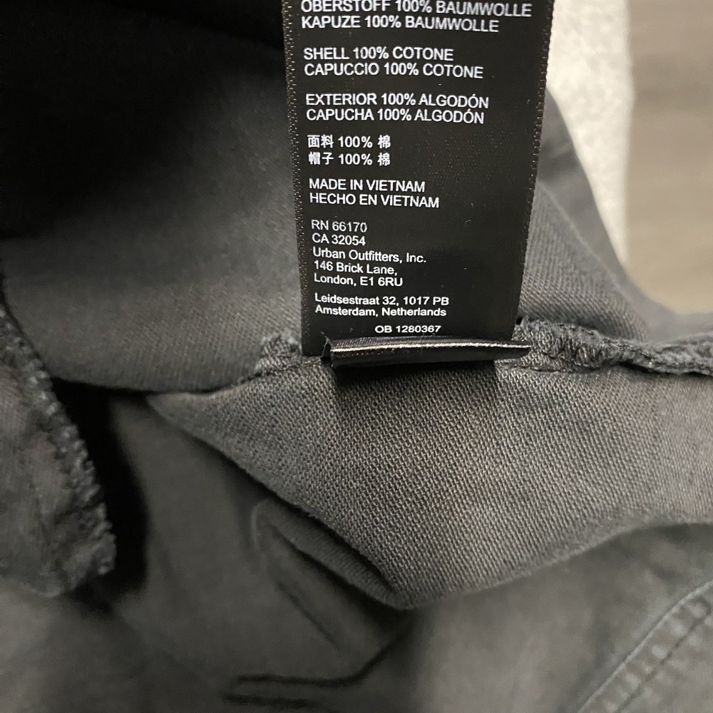 We The Free Nocturne Parka Medium Washed Black Oversized Boho Hooded Pockets - Picture 6 of 8